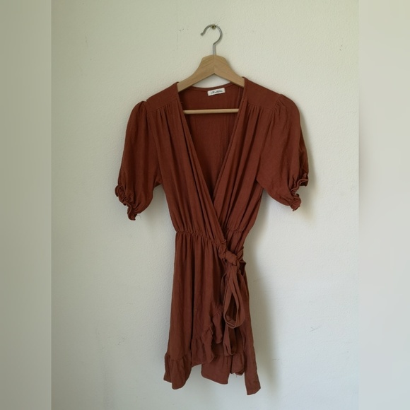 Stylenanda Ruffle Wrap Mini Dress - Picture 2 of 6